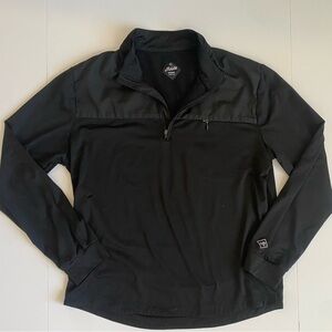 Maide Bonobos Black Quarter-Zip Pullover Large